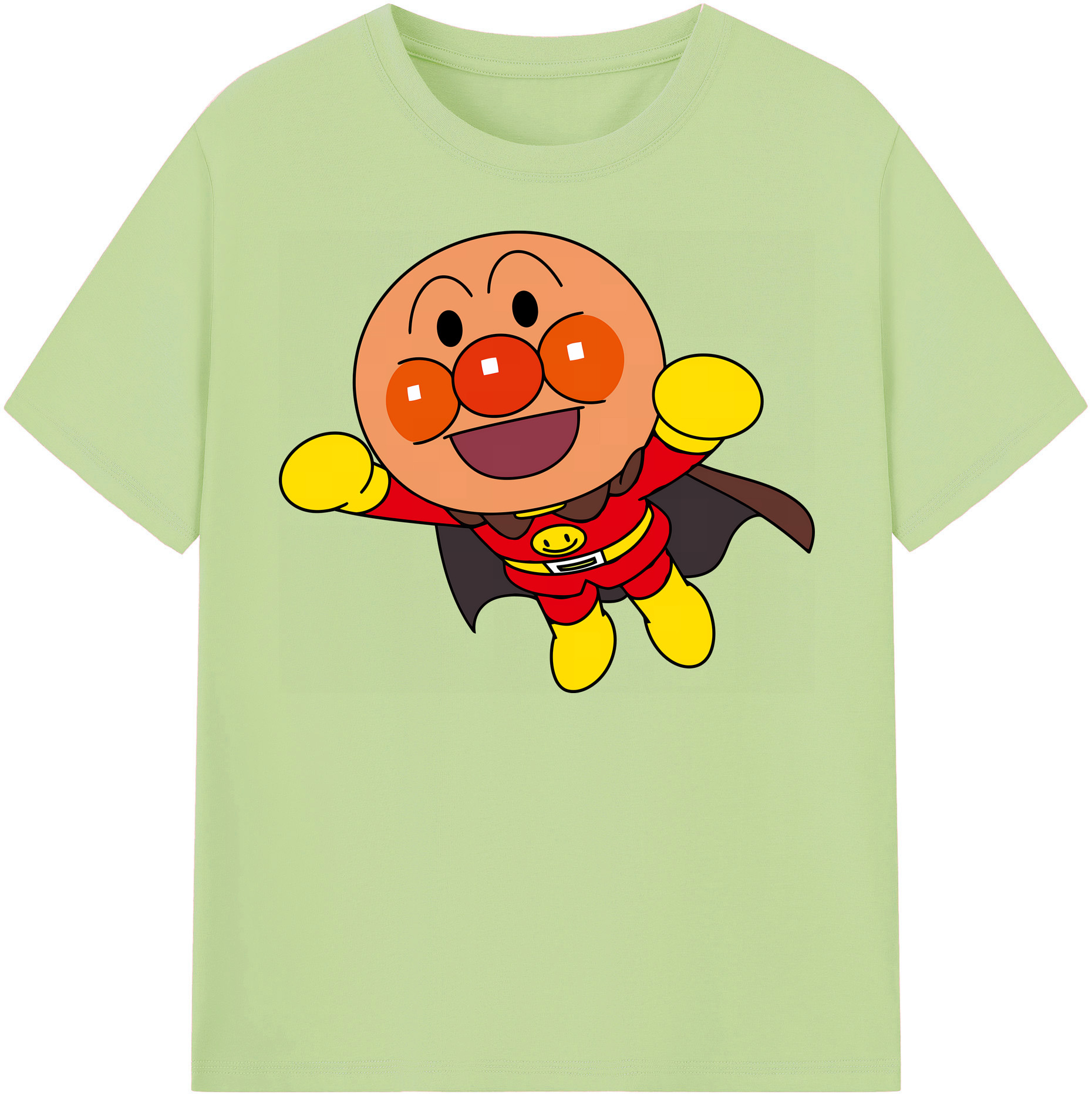 （画像用） アンパンマン Anpanman 綿100％半袖Tシャツ（フロントプリント）